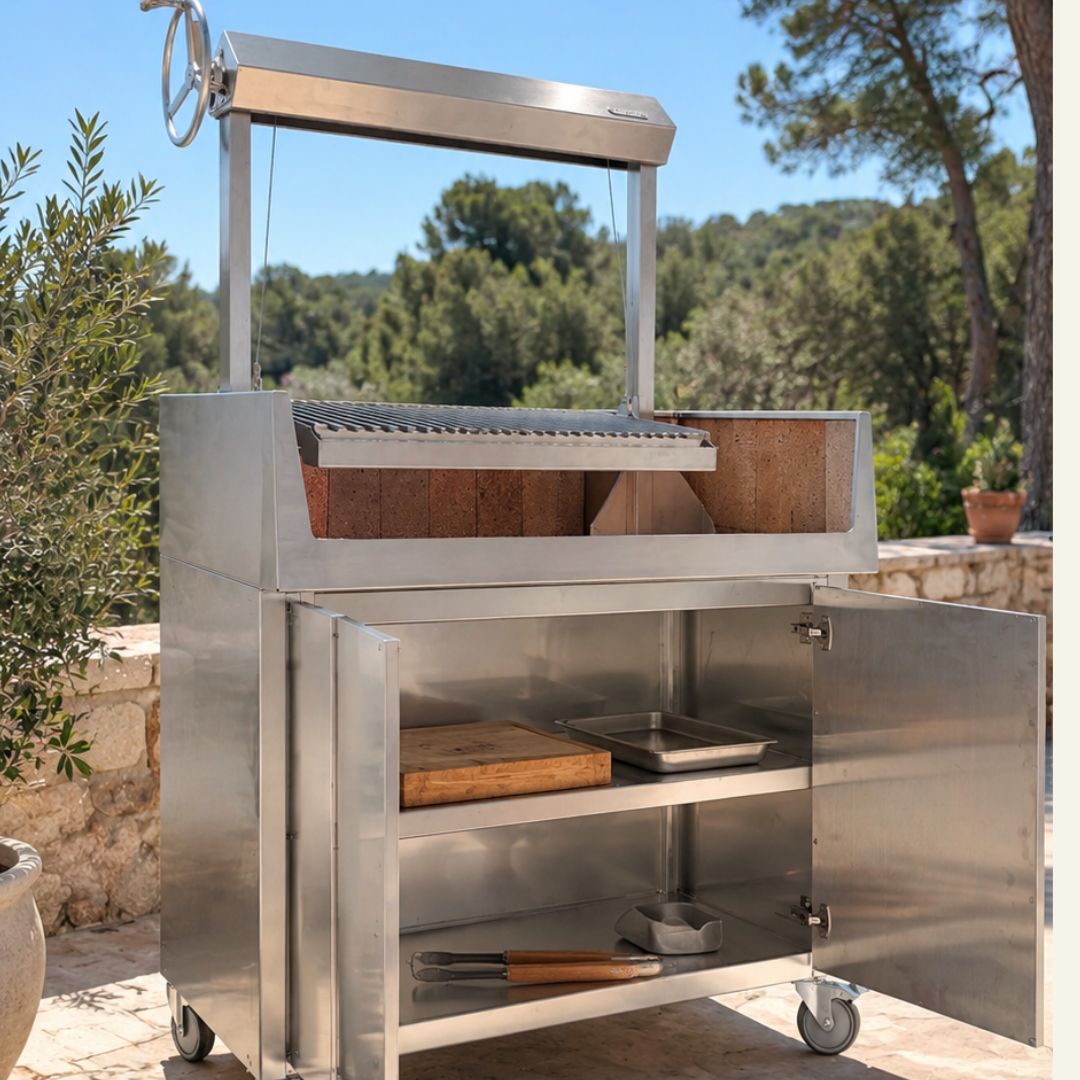 Asador Santa María de acero inoxidable | PUCO