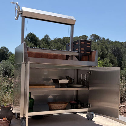 Asador Santa María de acero inoxidable | PUCO