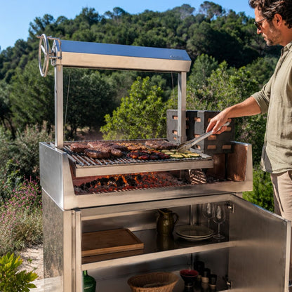 Asador Santa María de acero inoxidable | PUCO