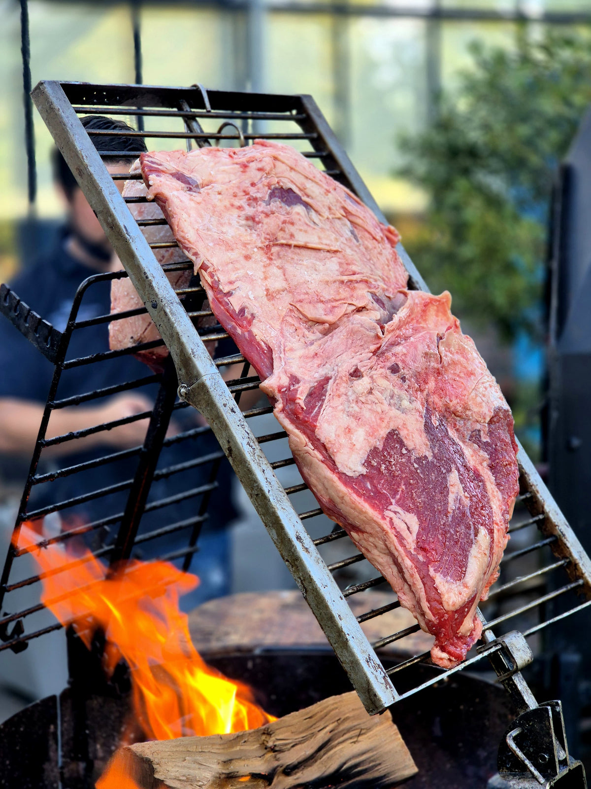 Parrilla plegable portátil de acero inoxidable